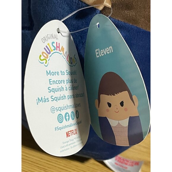 Squishmallows Stranger Things Eleven Plush Collectible Toy 8" - Picture 4 of 12